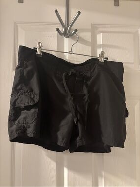 Kanu Surf Black Women's Swim Coverup Shorts